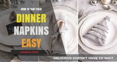 Master the Art of Tent Folding Dinner Napkins Effortlessly
