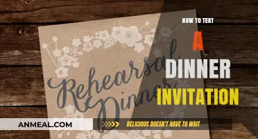 Mastering the Art of Texting a Perfect Dinner Invitation