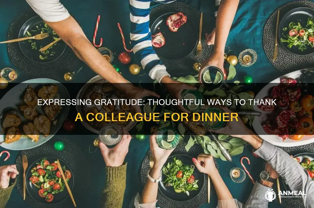 how to thank a colleague for dinner