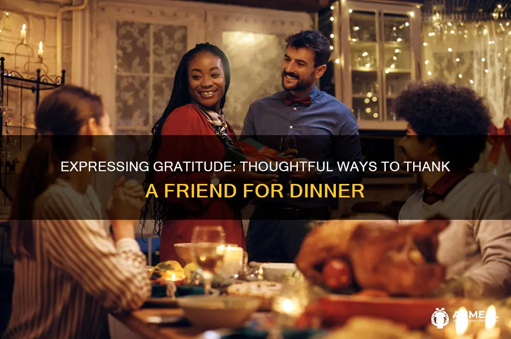 how to thank a friend for dinner