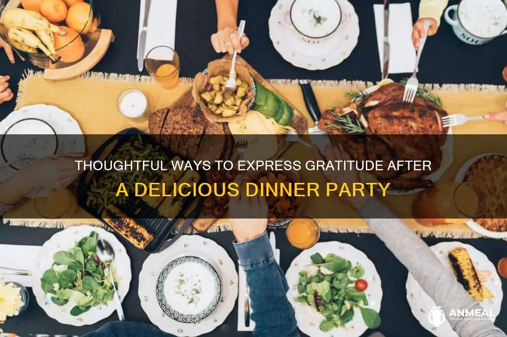 how to thank a host for dinner
