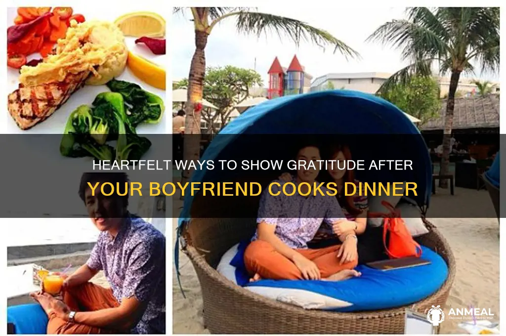 how to thank boyfriend for dinner