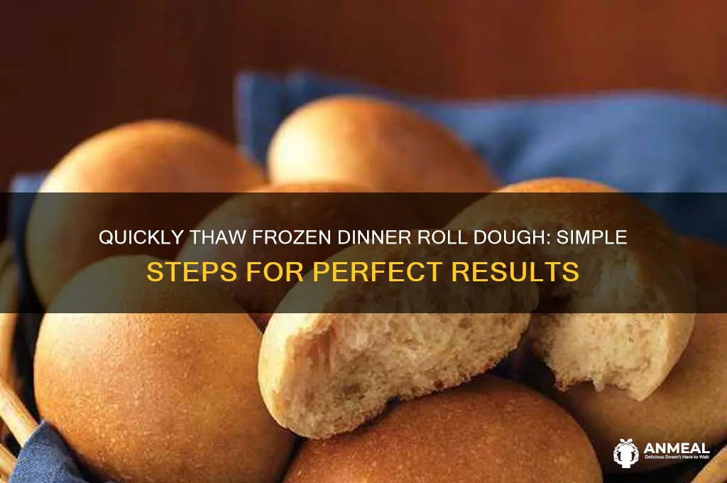 how to thaw frozen dinner roll dough