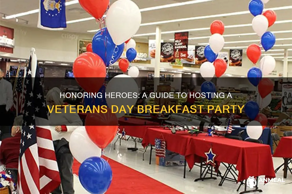 how to through a veterans day breakfast party