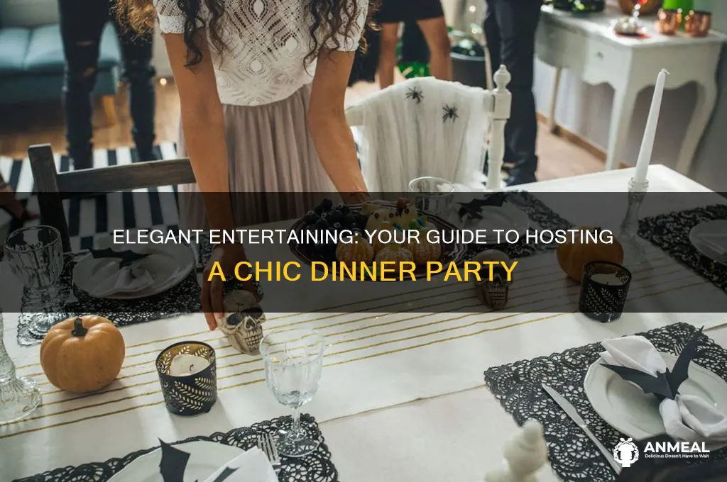 how to throw a chic dinner party