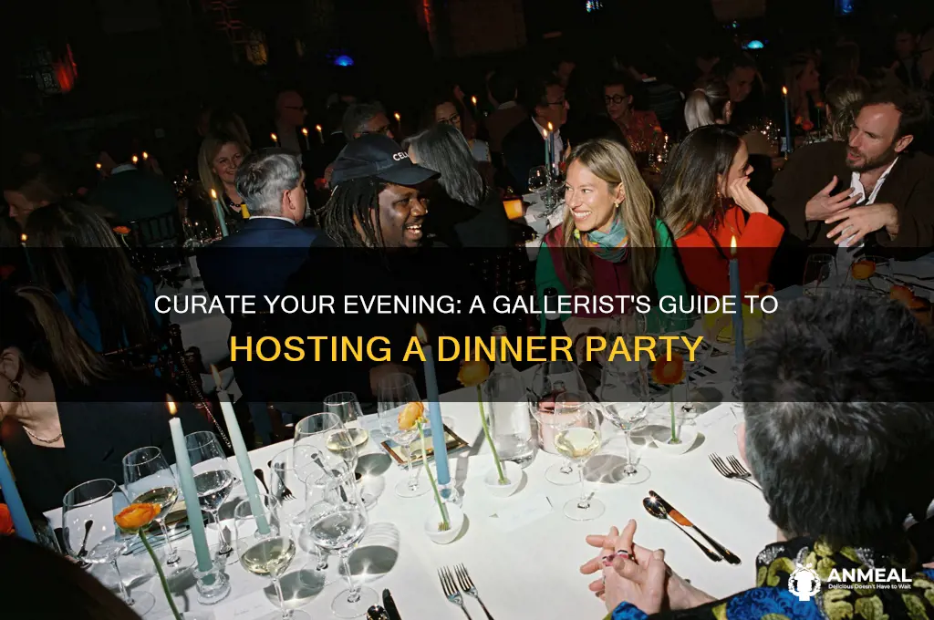 how to throw a dinner party like a gallerist