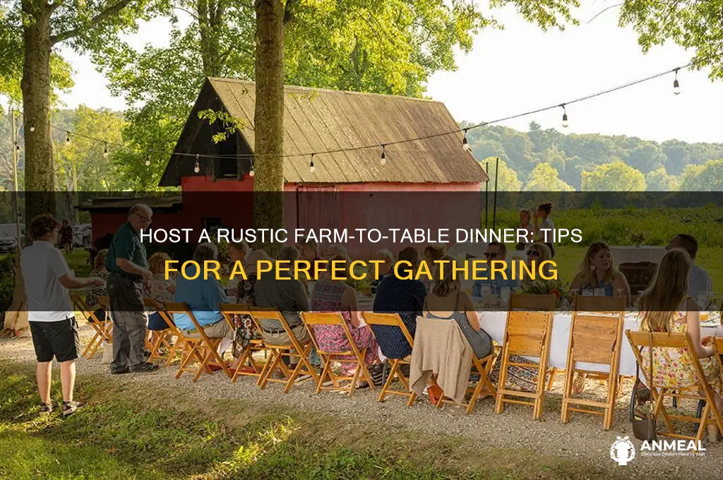 how to throw a farm to table dinner