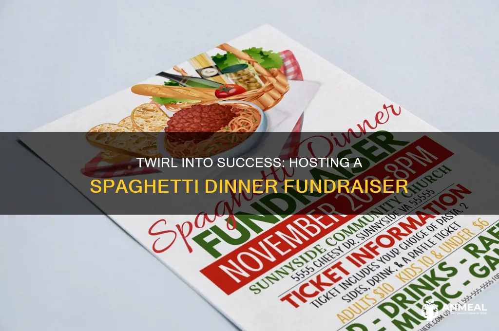 how to throw a spaghetti dinner fundraiser