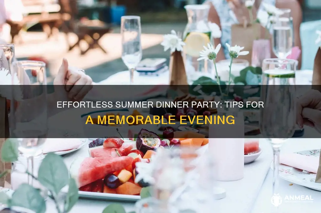 how to throw a summer dinner party