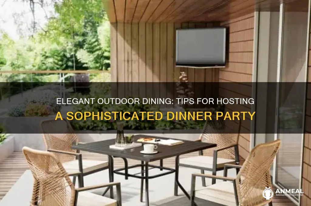how to throw an elegant outdoor dinner party