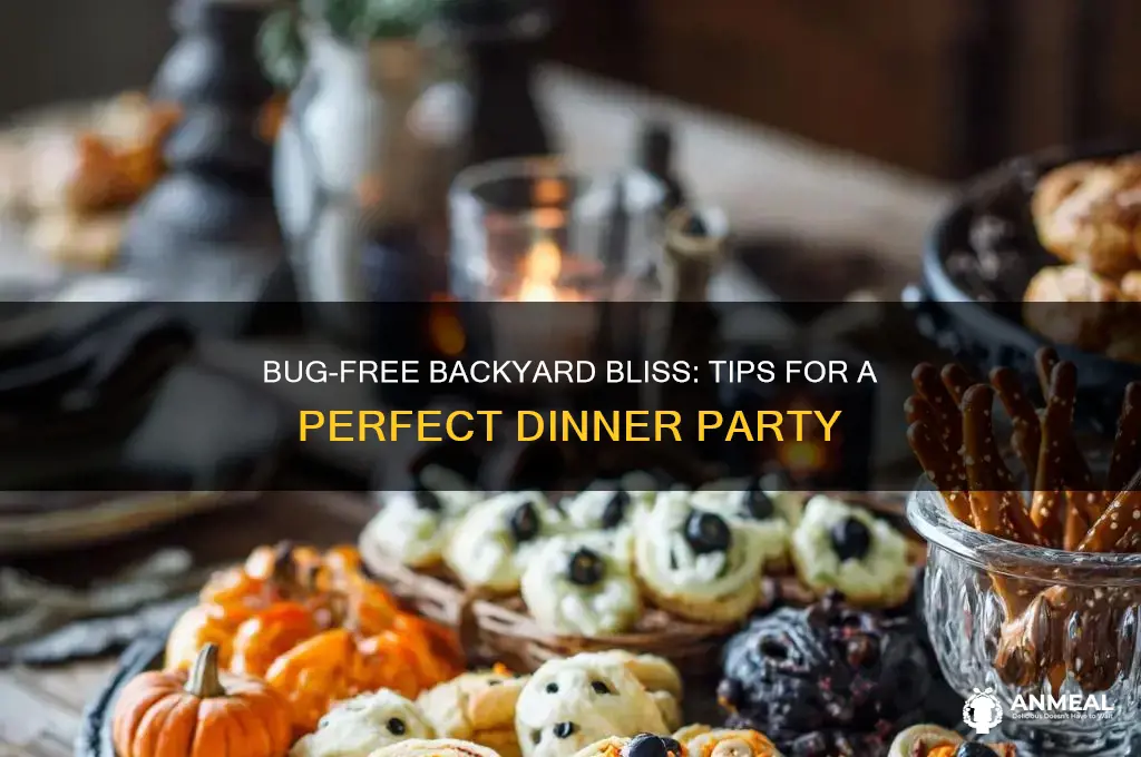 how to throw backyard dinner party bugs