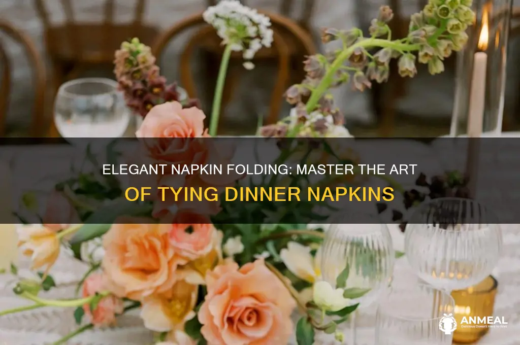 how to tie dinner napkins