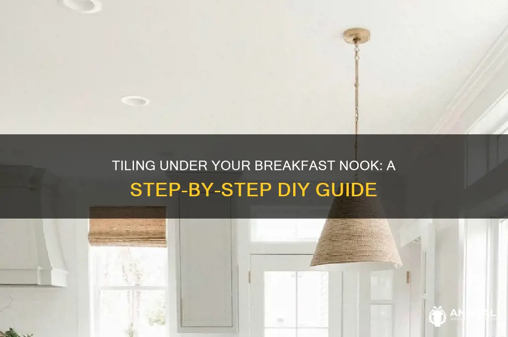 how to tile under breakfast nook