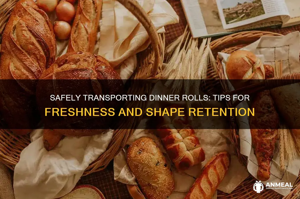 how to transport dinner rolls