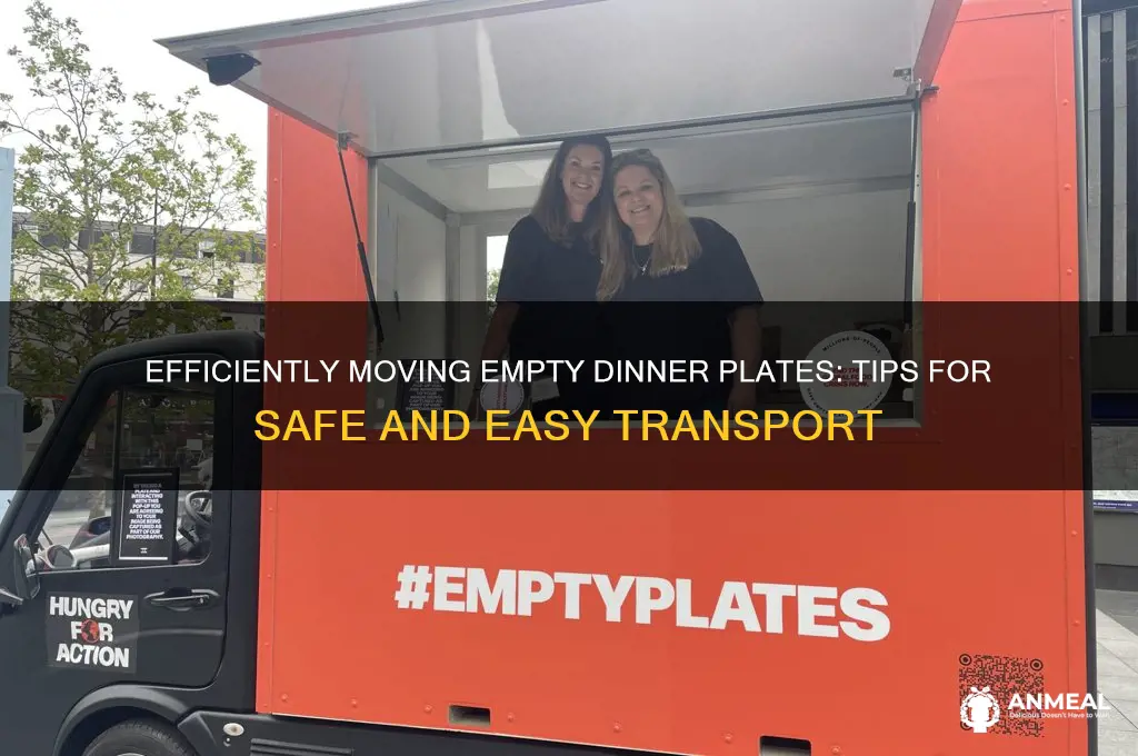 how to transport empty dinner plates