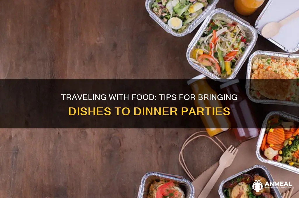 how to travel with food to a dinner