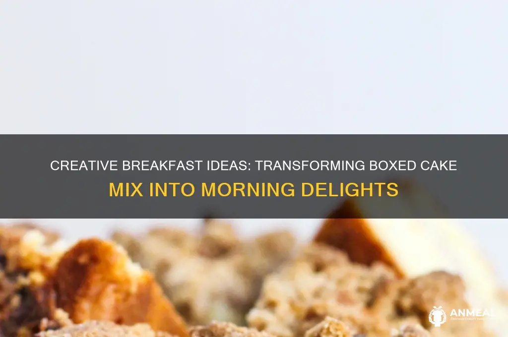 how to turn boxed cake mix into breakfast