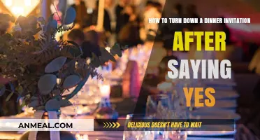 Gracefully Declining a Dinner Invitation: Navigating the Art of Saying No After Yes