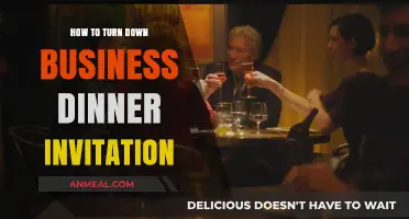Politely Declining Business Dinner Invitations: A Professional Guide