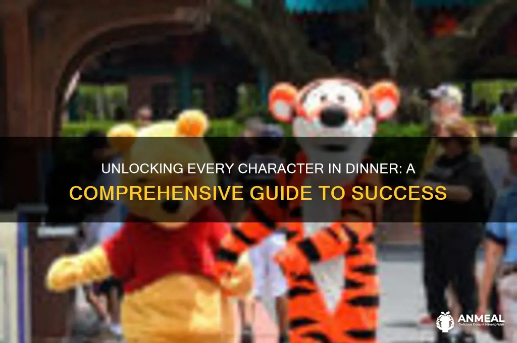 how to unlock all characters in dinner