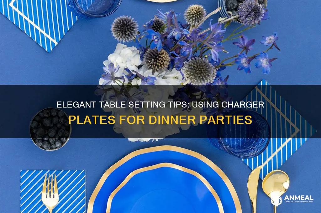 how to use charger plates for dinner