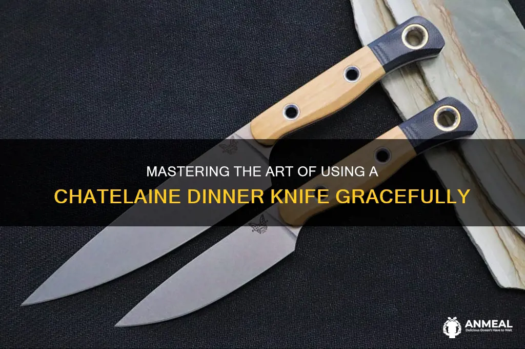 how to use chatelaine dinner knife