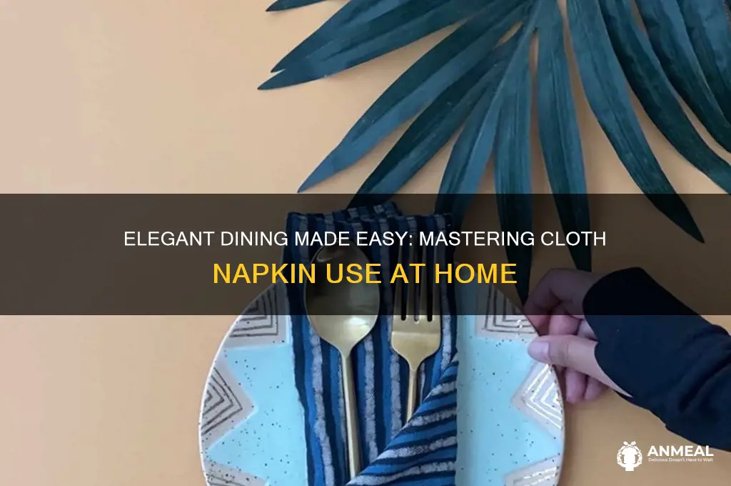 how to use cloth dinner napkings