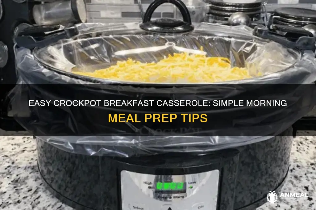how to use crockpot to cook breakfast casserole