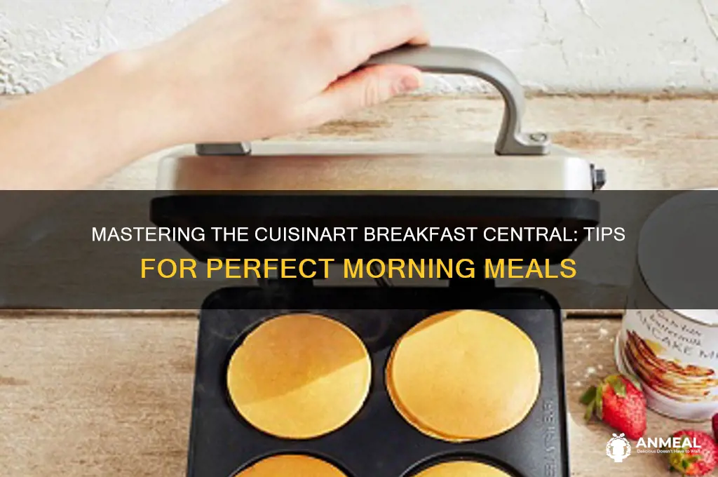 how to use cuisinart breakfast central
