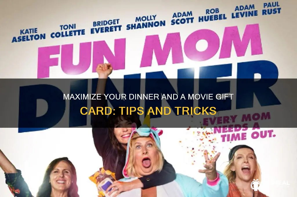 how to use dinner and a movie gift card