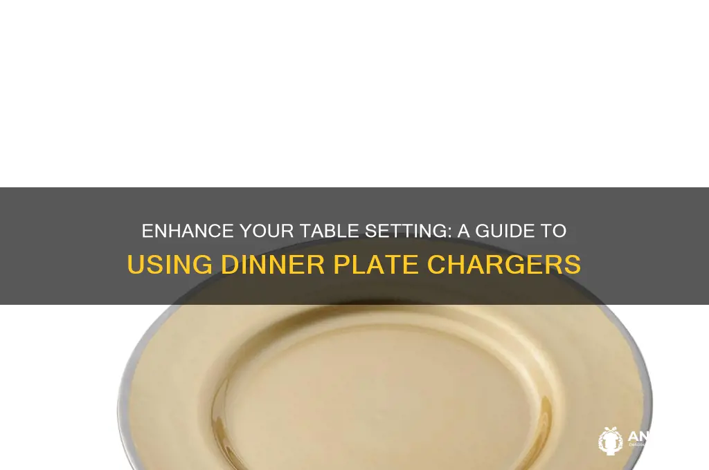 how to use dinner plate chargers