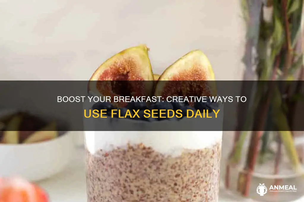how to use flax seeds for breakfast