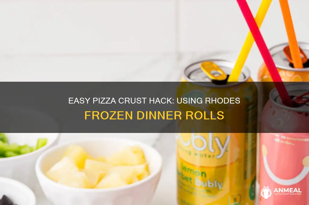 how to use frozen dinner rolls rhodes for pizza crust