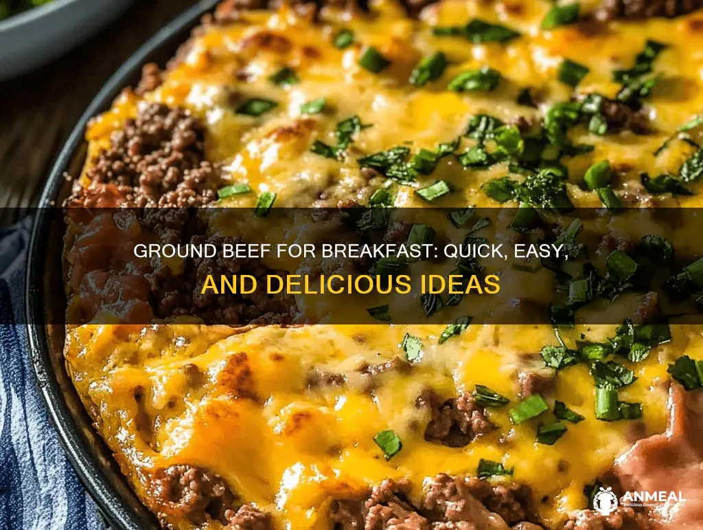 how to use ground beef for breakfast