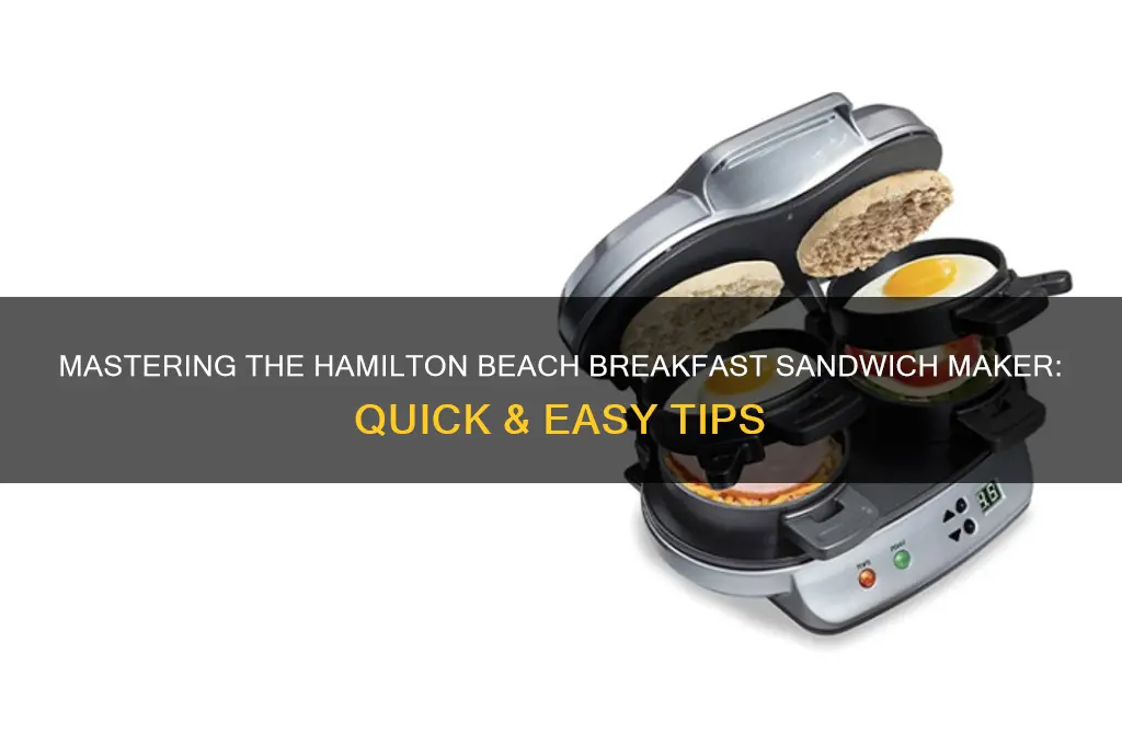 how to use hamilton beach breakfast sandwich