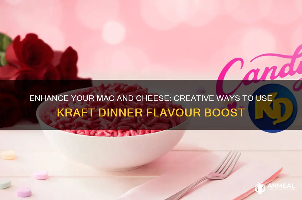 how to use kraft dinner flavour boost