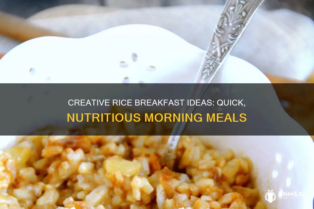 how to use rice for breakfast