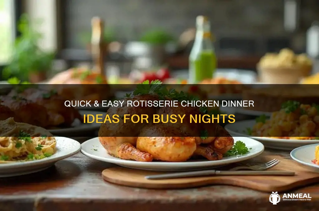 how to use rotisserie chicken for dinner