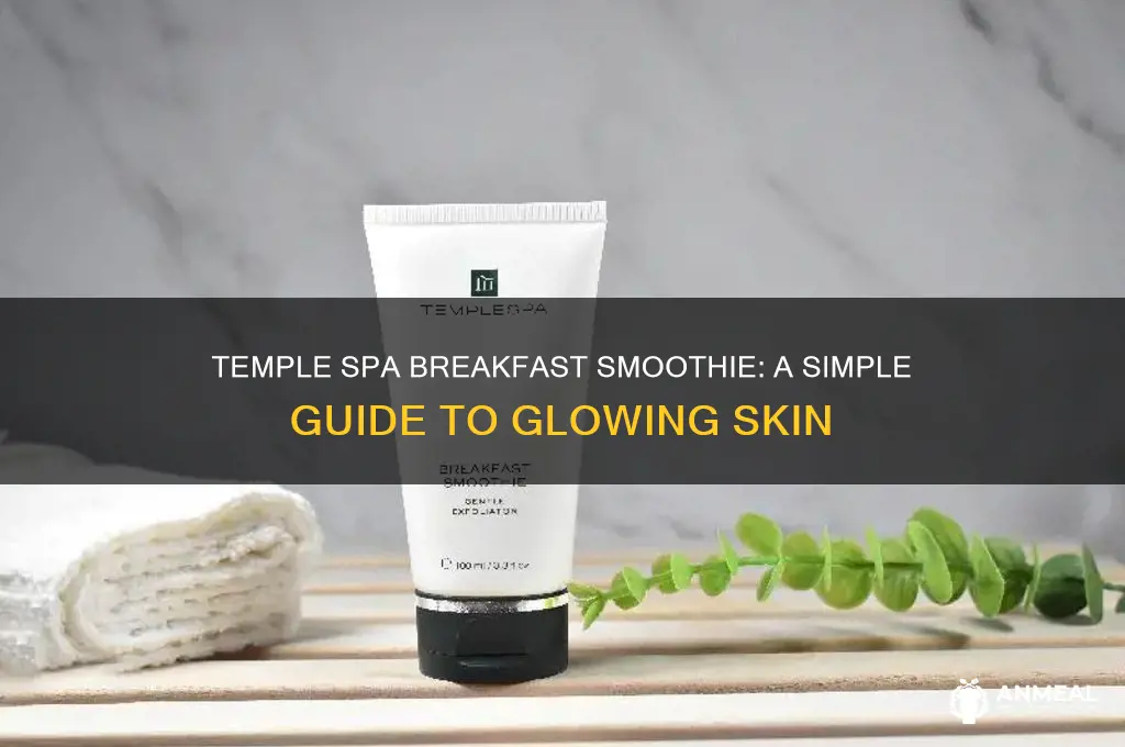 how to use temple spa breakfast smoothie