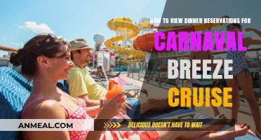 Viewing Your Carnival Breeze Cruise Dinner Reservations: A Simple Guide