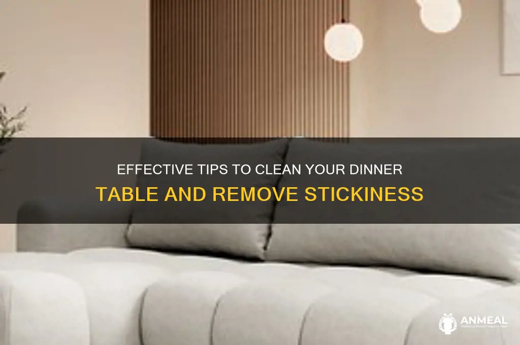 how to wash a dinner table so it isn