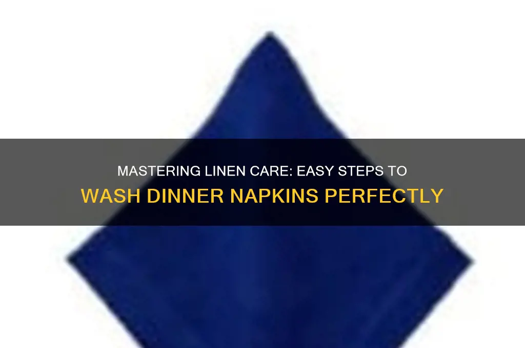 how to wash linen dinner napkins