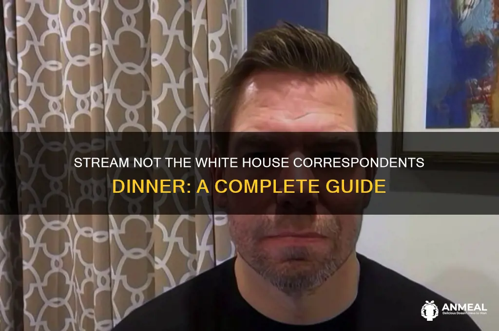 how to watch not the white house correspondents dinner