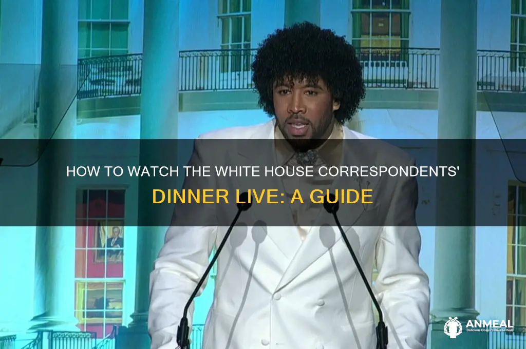 how to watch white house correspondance dinner