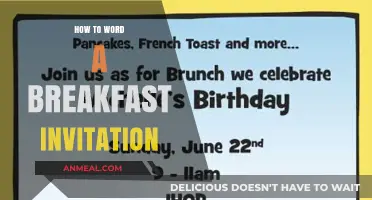 Crafting the Perfect Breakfast Invitation: Tips for Warm and Welcoming Wording