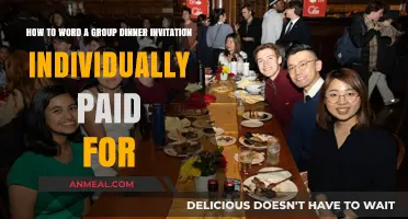 Crafting Perfect Group Dinner Invites: Individual Payments Made Easy