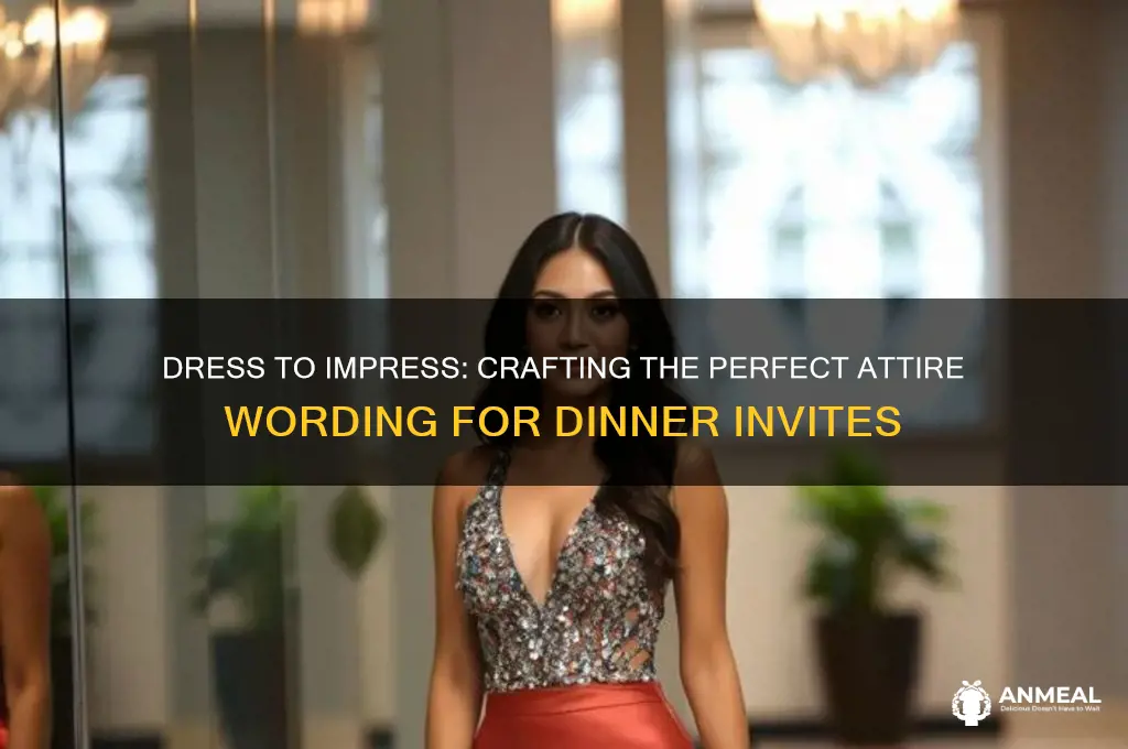 how to word attire on an dinner party invitation