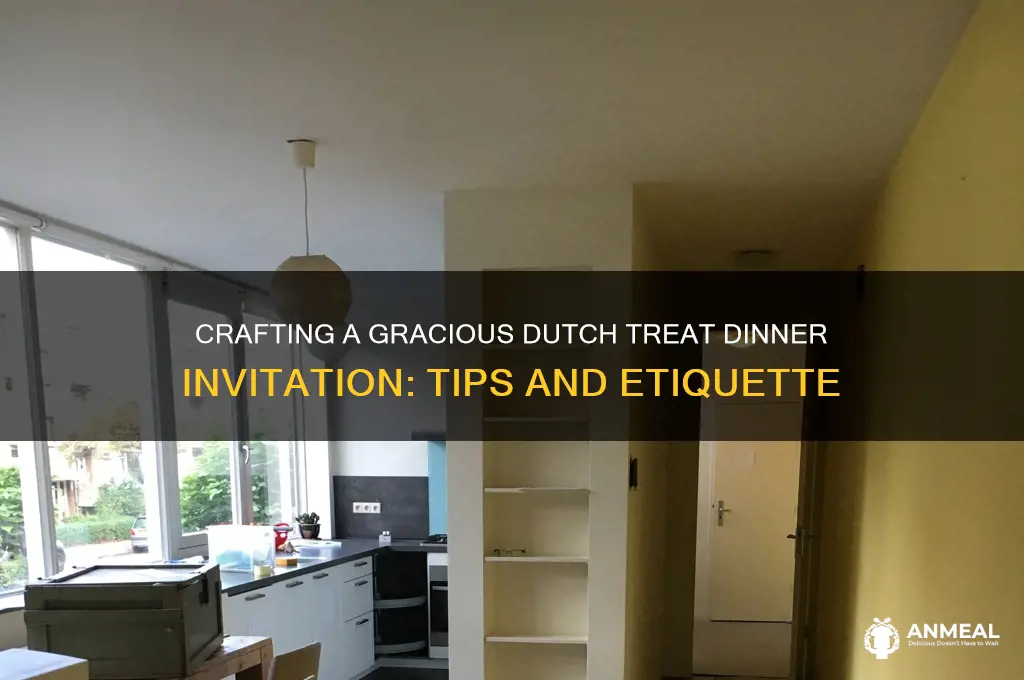 how to word dinner invitation where host isnt paying