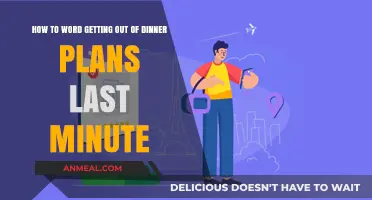 Graceful Last-Minute Dinner Plan Cancellations: Polite Wording Guide