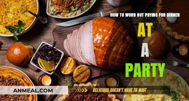 Politely Declining to Pay for Dinner at a Party: Tips and Etiquette